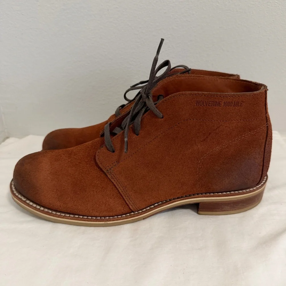 Wolverine 1000 Mile Latham suede chukka boots lace up Sz 10 Men’s - Picture 14 of 15